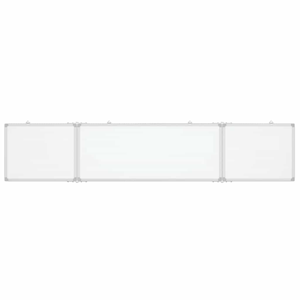 Magnetic Whiteboard Foldable 200x40x1.7 cm Aluminum