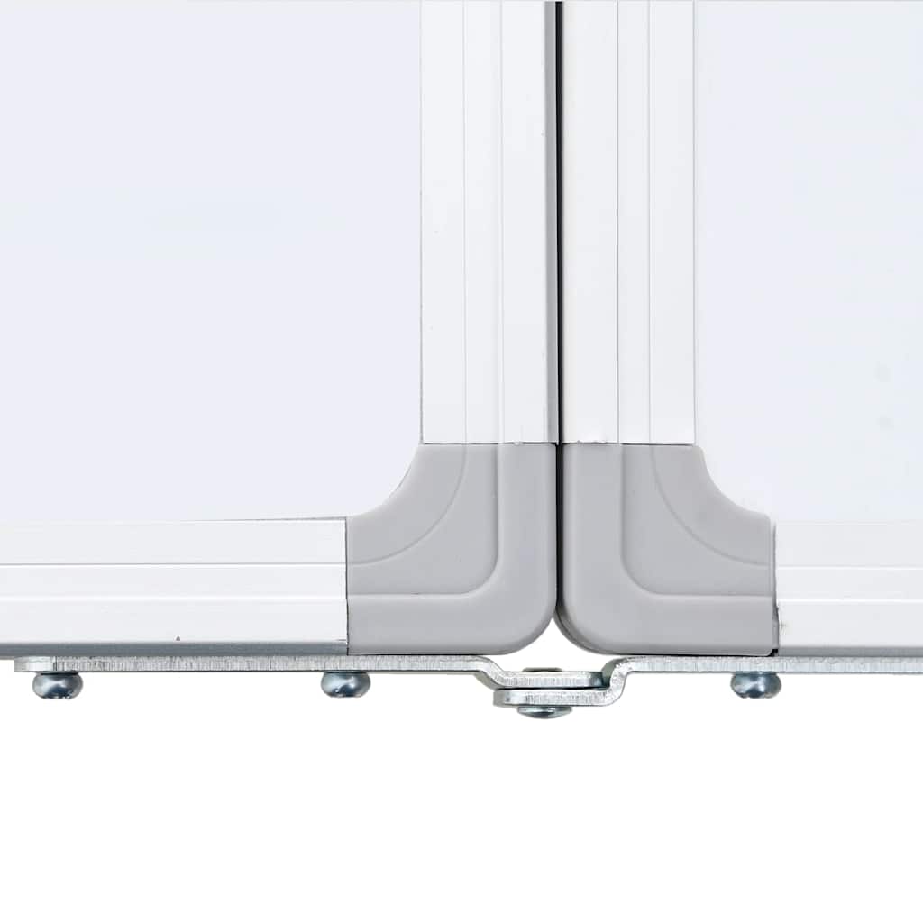 Magnetic Whiteboard Foldable 200x40x1.7 cm Aluminum