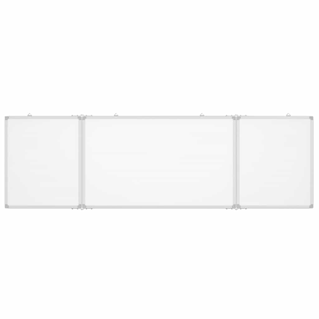 Tableau blanc magnétique pliant 160x50x1,7 cm aluminium