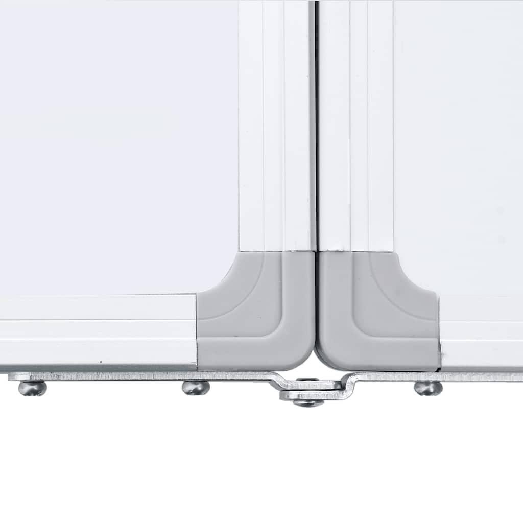 Tableau blanc magnétique pliant 160x50x1,7 cm aluminium