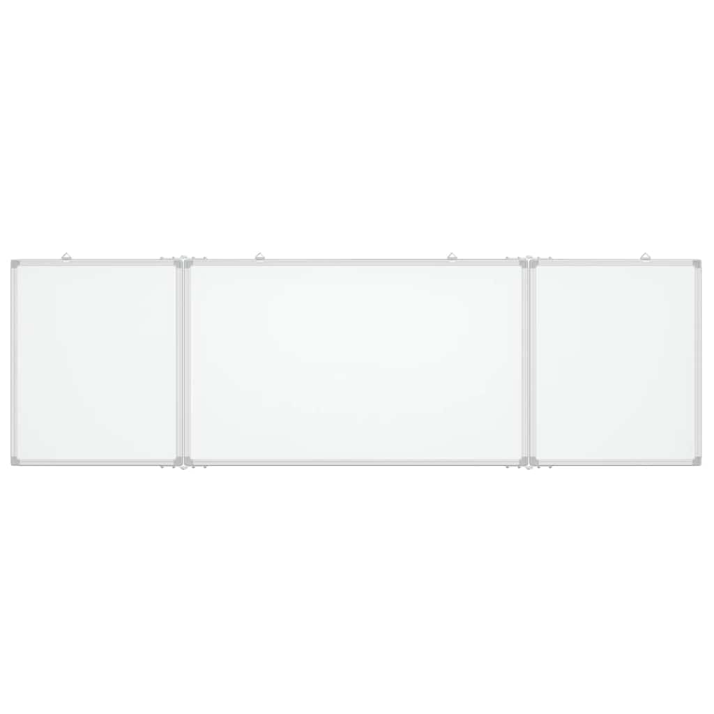Tableau blanc magnétique pliable 160x60x1,7 cm Aluminium