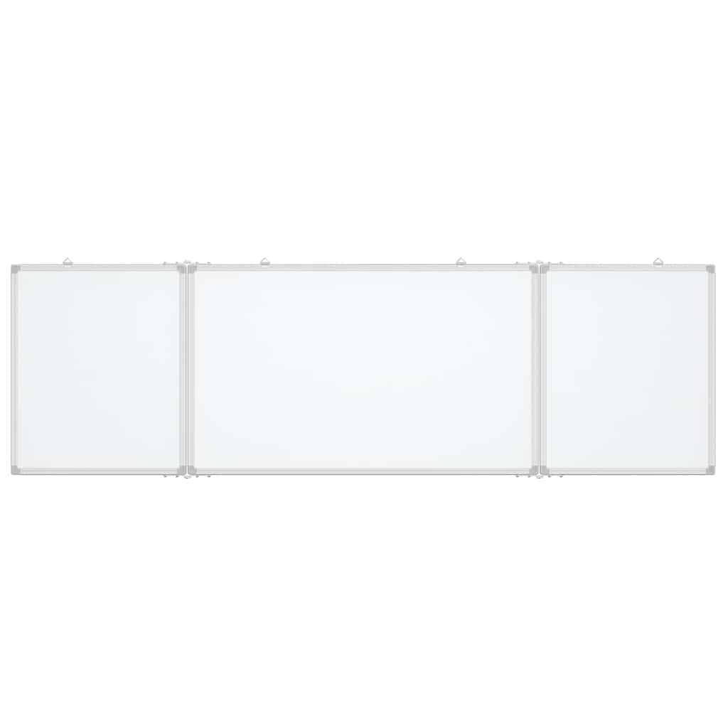 Magnetic Whiteboard Foldable 200x60x1.7 cm Aluminum
