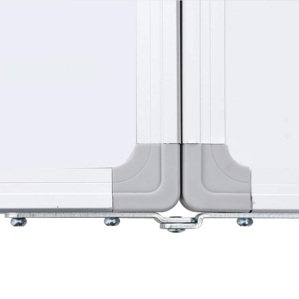 Magnetic Whiteboard Foldable 200x60x1.7 cm Aluminum