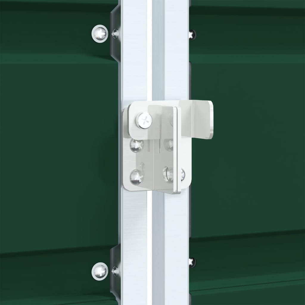 Wheelie bin storage for 2 bins, green, 144x81x113 cm, steel