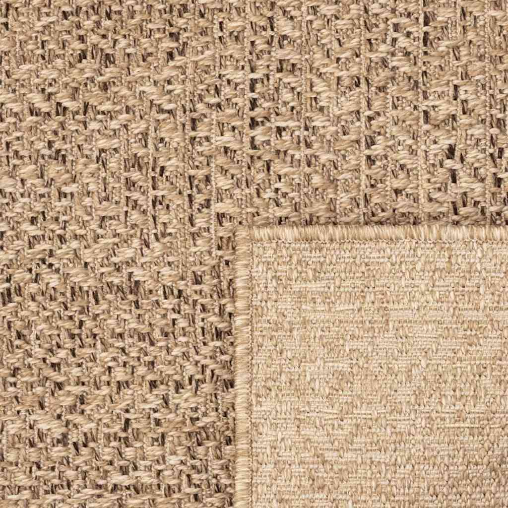 Rug ZIZUR 80x200 cm Jute-look Indoor and Outdoor