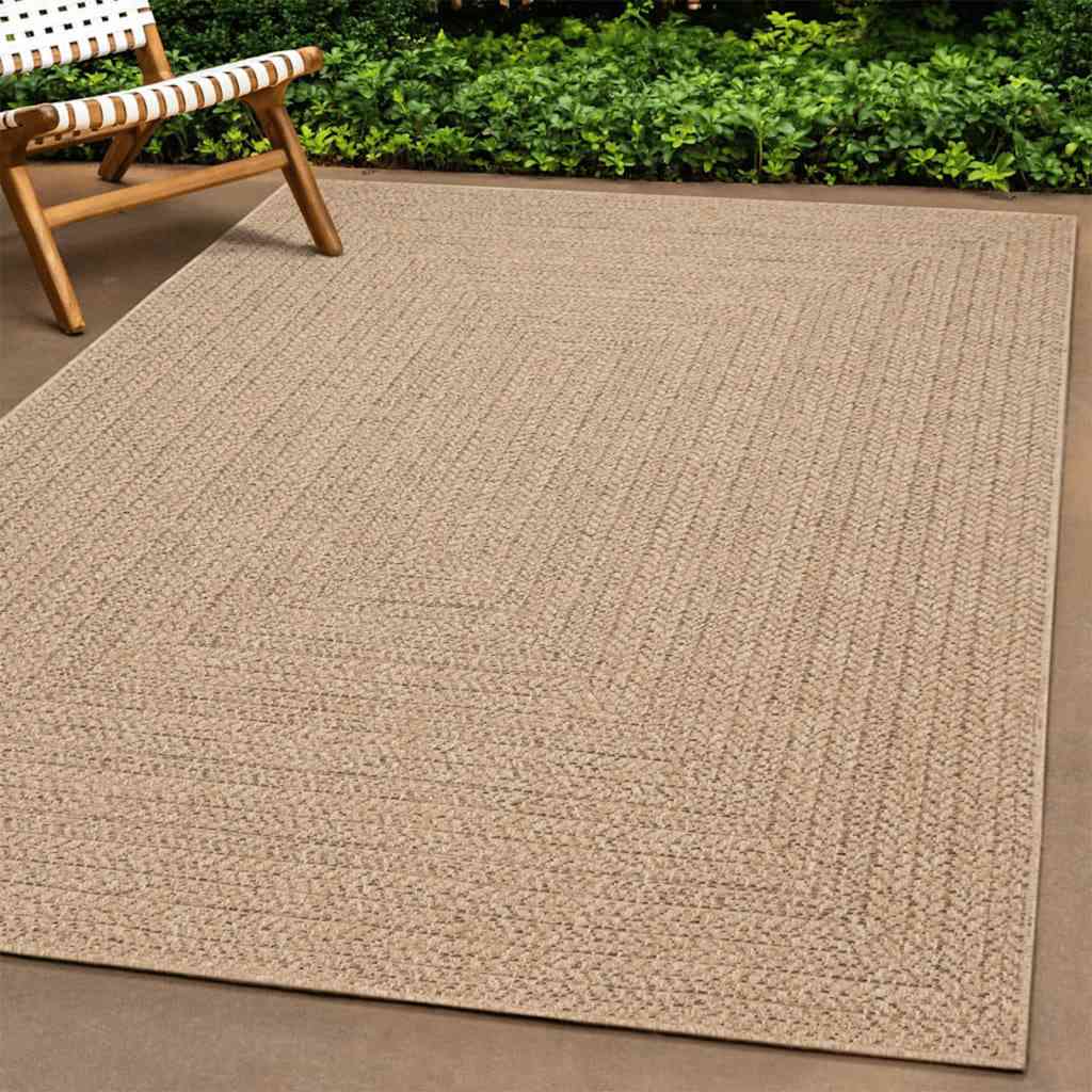 Rug ZIZUR 80x200 cm Jute-look Indoor and Outdoor