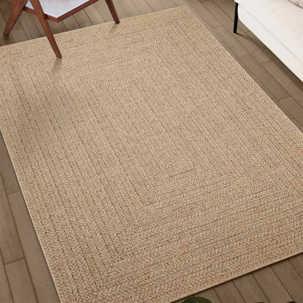 Rug ZIZUR 240x340 cm Jute Look Indoor and Outdoor