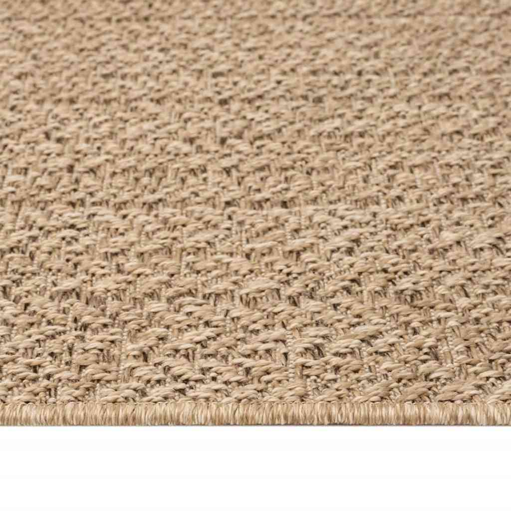 Rug ZIZUR 240x340 cm Jute Look Indoor and Outdoor