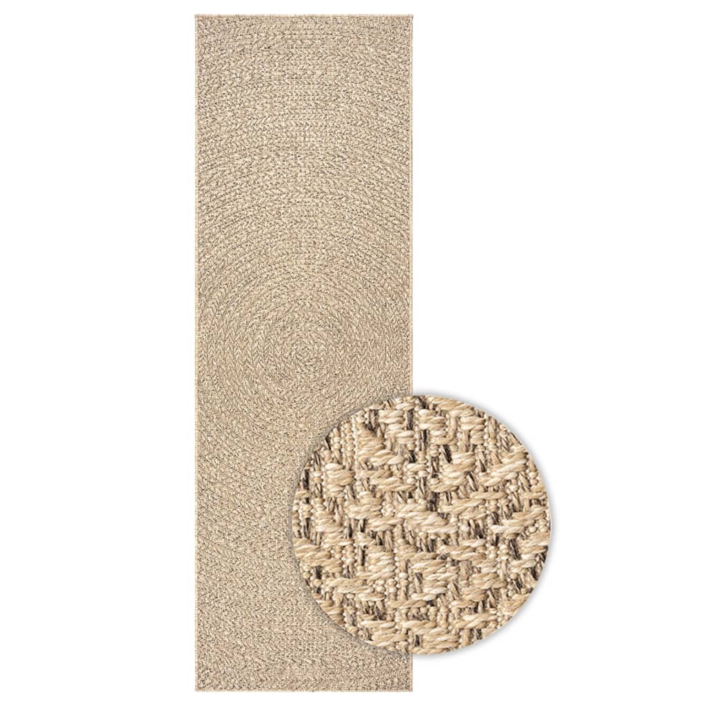 Tapis ZIZUR 80x200 cm aspect jute Intérieur et extérieur