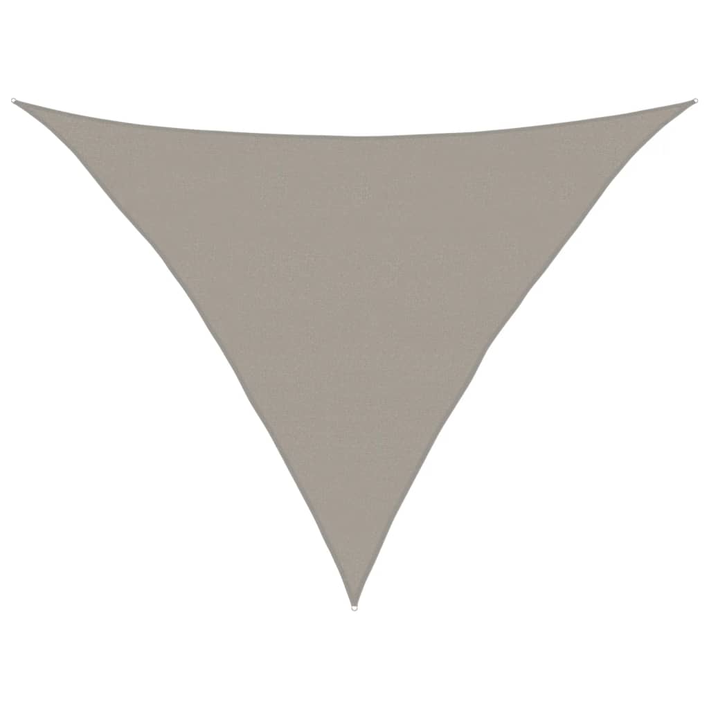 Sonnensegel 160 g/m² Dreieckig Hellgrau 5x5x6 m HDPE