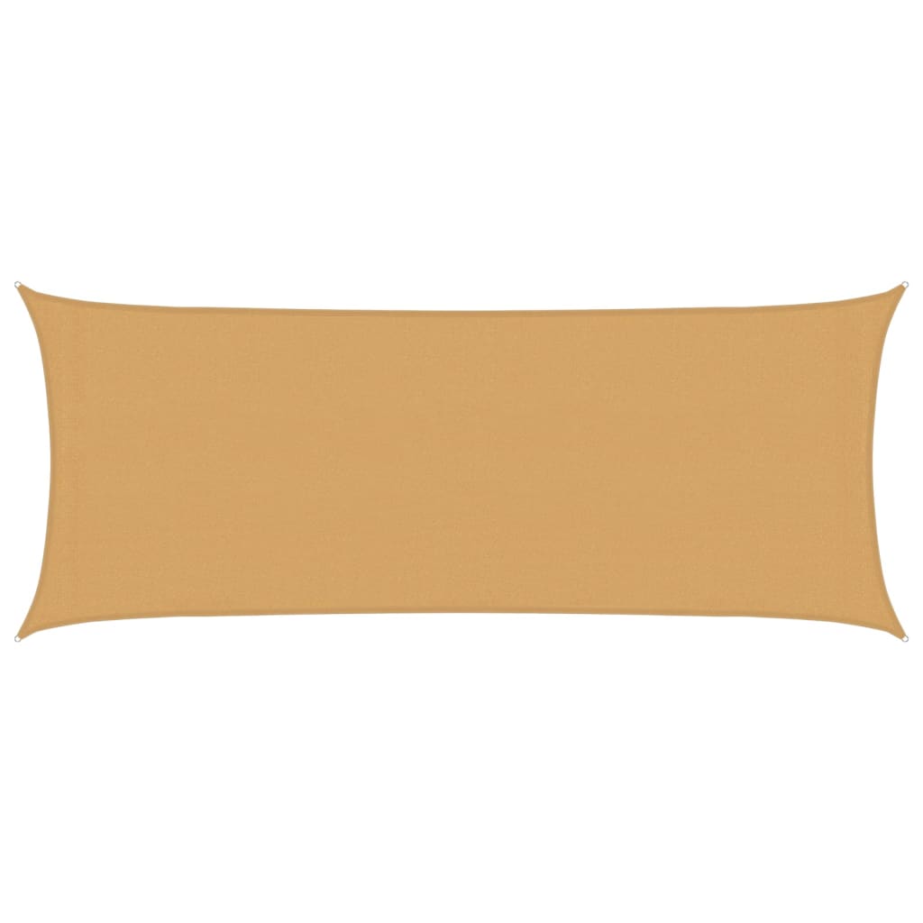 Sonnensegel 160 g/m² Rechteckig Sandfarben 2x4,5 m HDPE