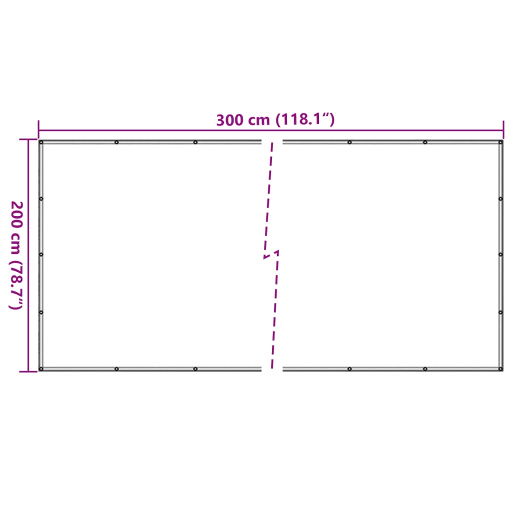 Anhängernetz Grün 2x3 m HDPE