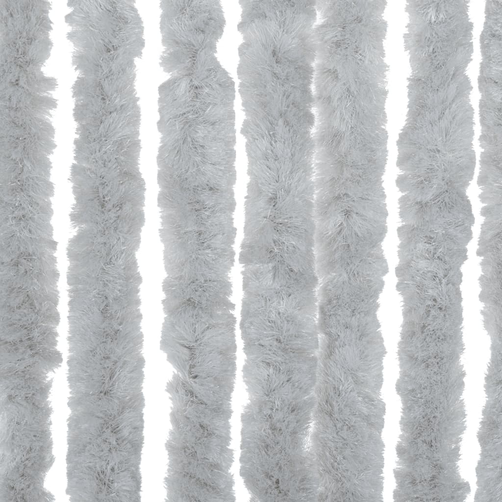 Rideau anti-mouches gris 118x220 cm Chenille