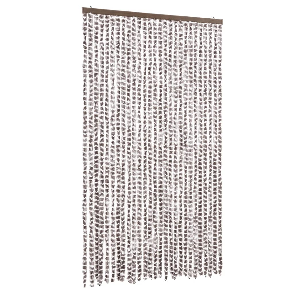Fly Screen Taupe and White 118x220 cm Chenille