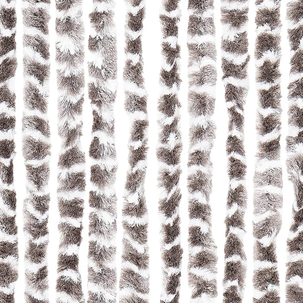 Fly Screen Taupe and White 118x220 cm Chenille