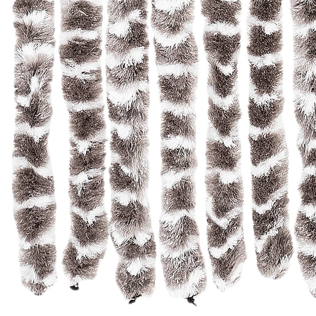 Fly Screen Taupe and White 118x220 cm Chenille