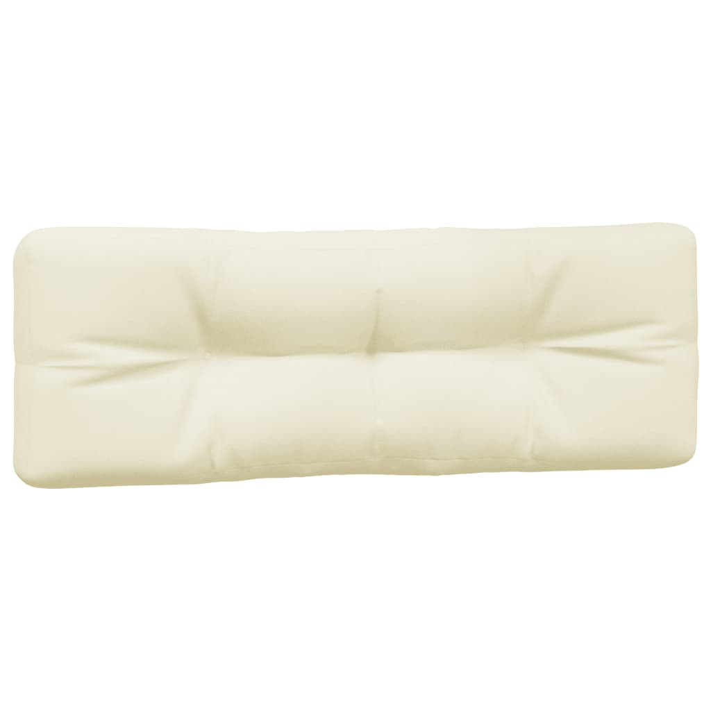 Coussin de palette 3 pièces Tissu crème