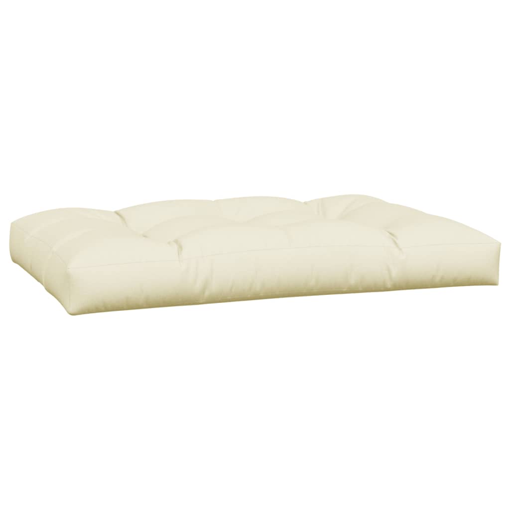 Coussin de palette 3 pièces Tissu crème