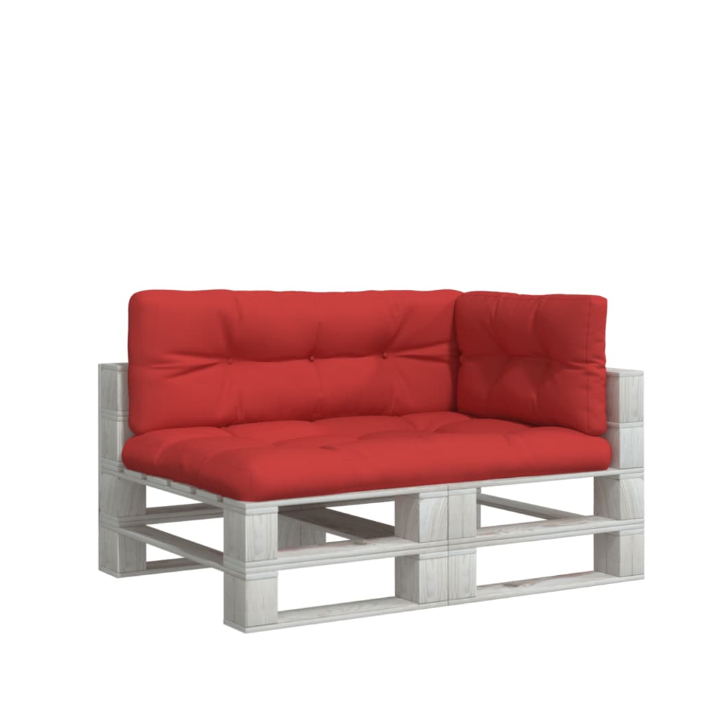 3-piece Pallet Cushion Set, Red Fabric