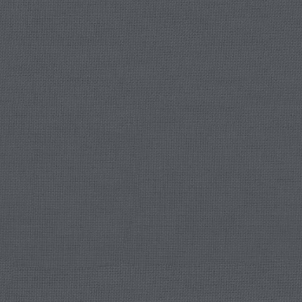 Coussins pour palette 5 pièces en tissu anthracite