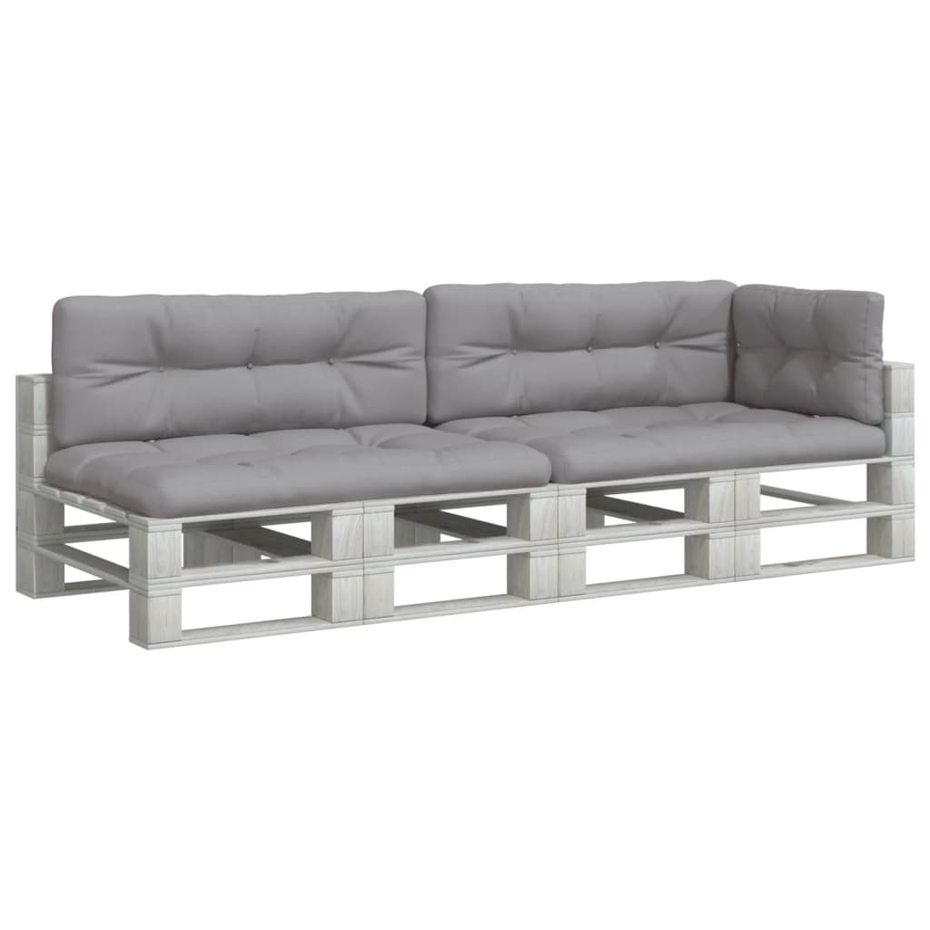 Pallet Cushion Set, 5-piece, Grey Fabric