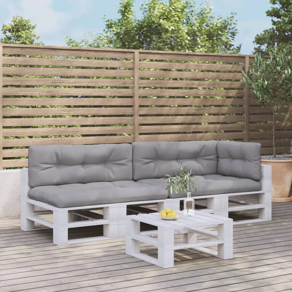 Pallet Cushion Set, 5-piece, Grey Fabric