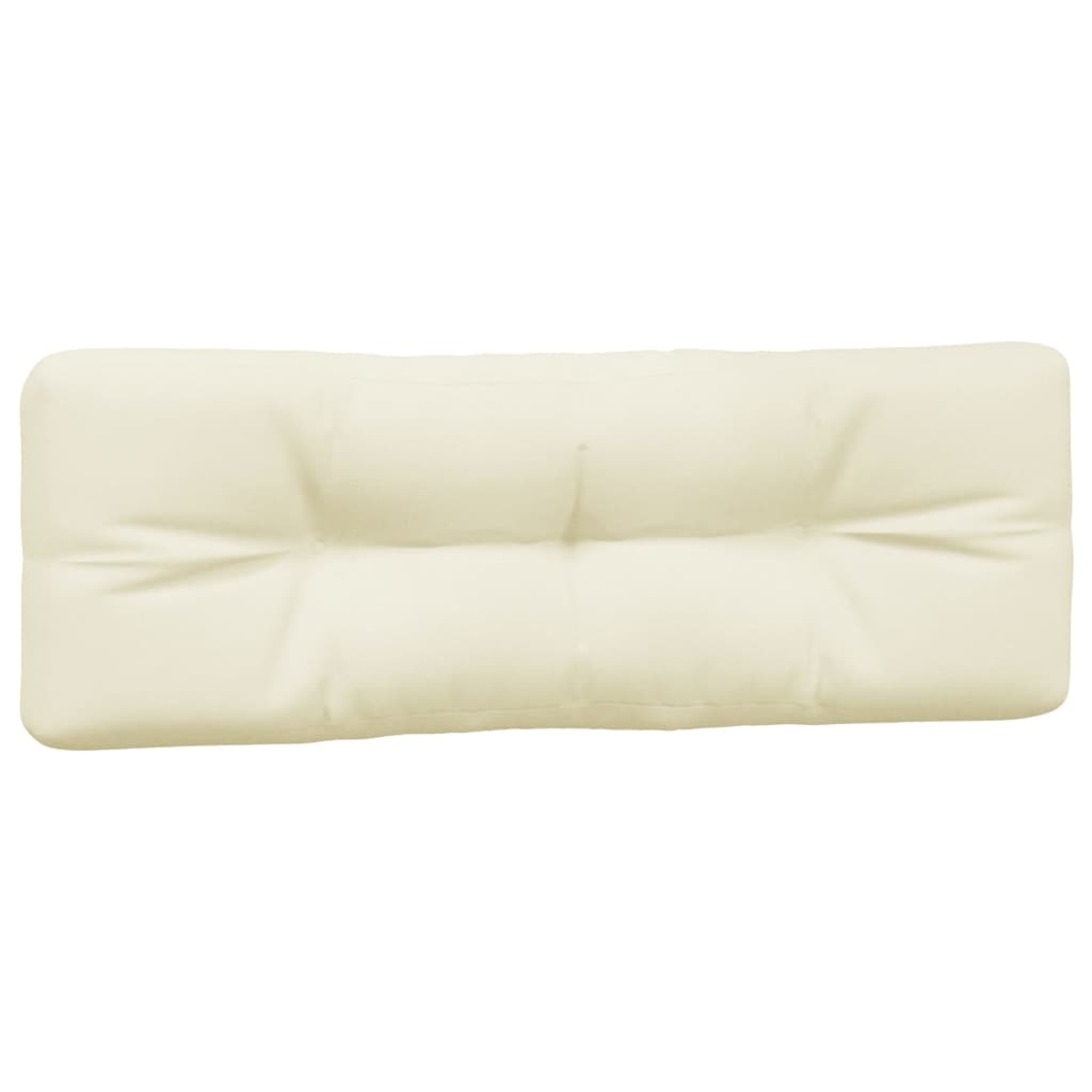 Coussin de palette 5 pièces en tissu crème