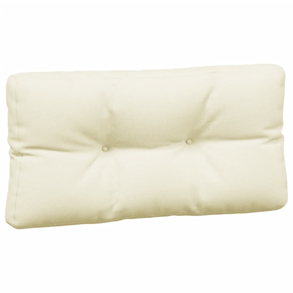 Coussin de palette 5 pièces en tissu crème