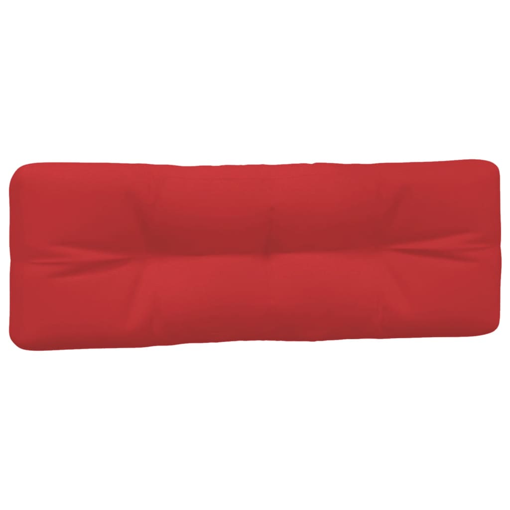 Coussin de palette 5 pièces rouge tissu