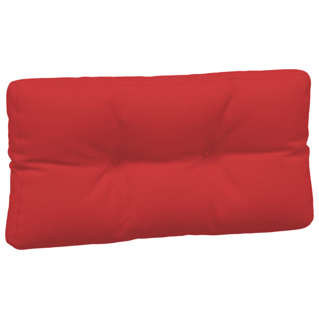 Coussin de palette 5 pièces rouge tissu