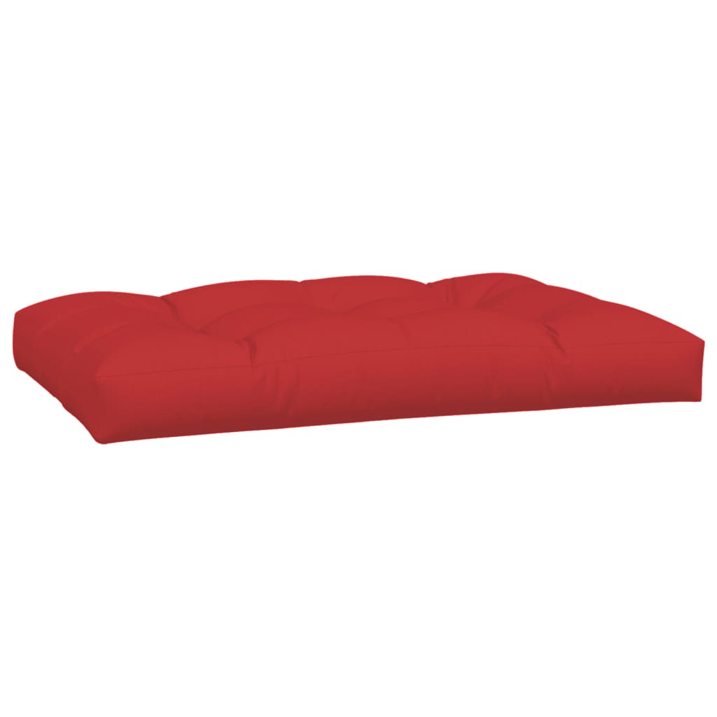 Coussin de palette 5 pièces rouge tissu