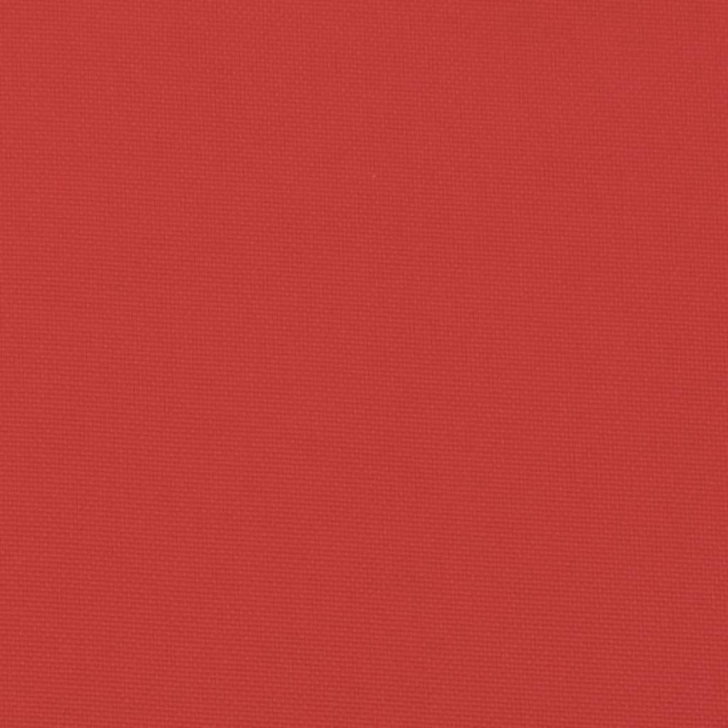 Coussin de palette 5 pièces rouge tissu