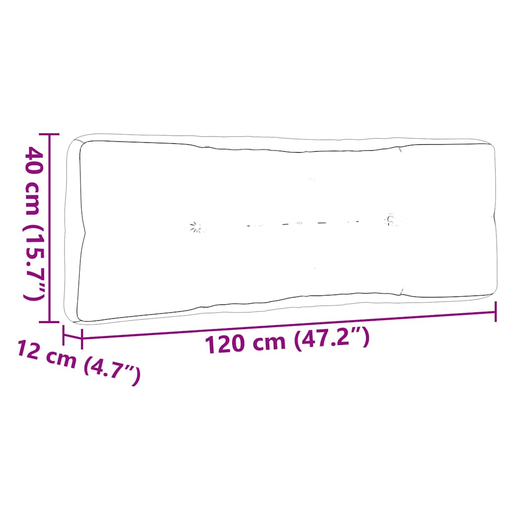 Pallet Cushion 5-pc. Black Fabric