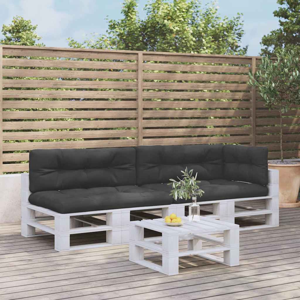 Pallet Cushion 5-pc. Black Fabric