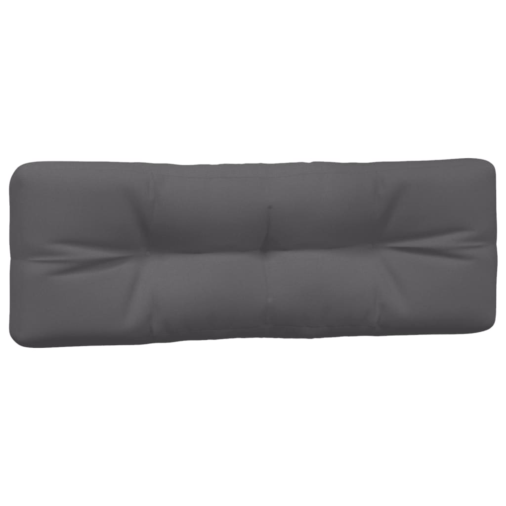 7-Piece Pallet Cushion Set Anthracite Fabric