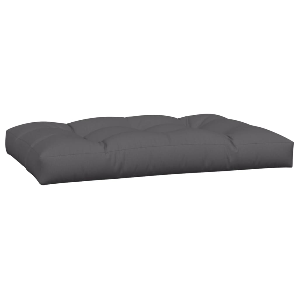 7-Piece Pallet Cushion Set Anthracite Fabric