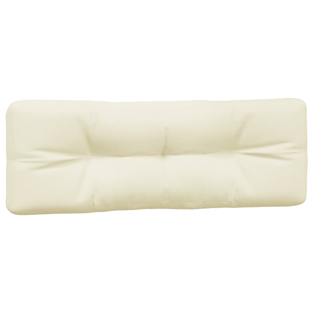 Coussin de palette 7 pièces en tissu crème
