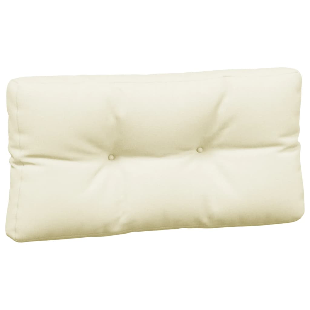 Coussin de palette 7 pièces en tissu crème
