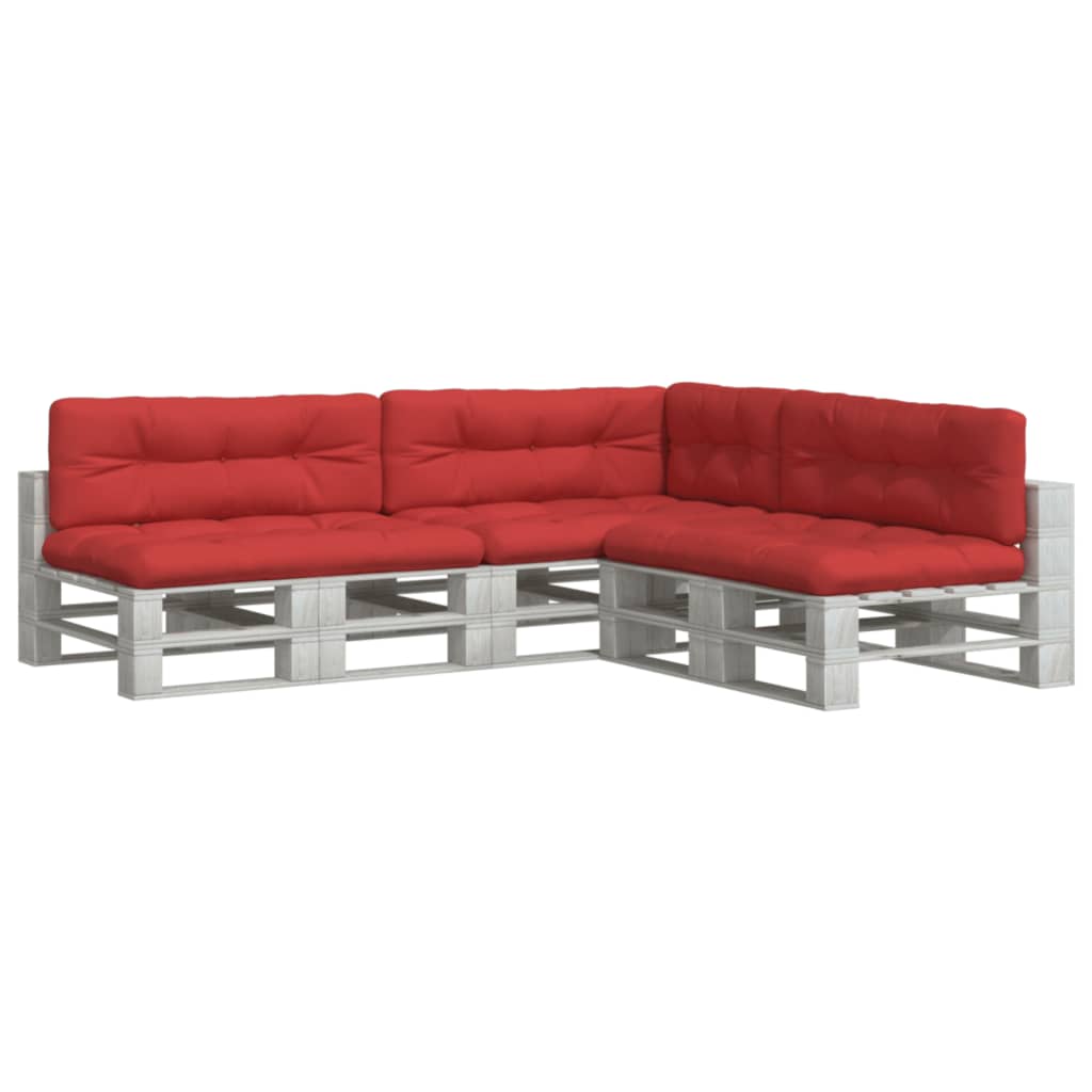 Pallet Cushions 7-piece Red Fabric