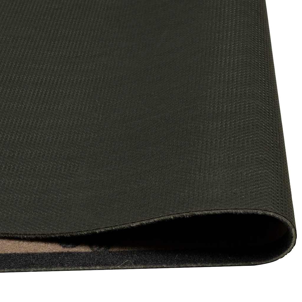 Tapis de cuisine lavable marron clair 60x180 cm velours