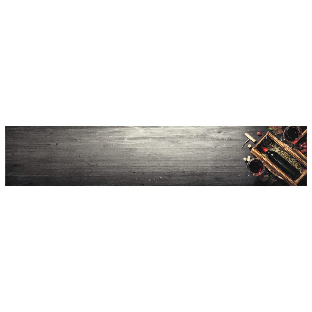 Tapis de cuisine lavable Bouteille de vin 60x300 cm Velours