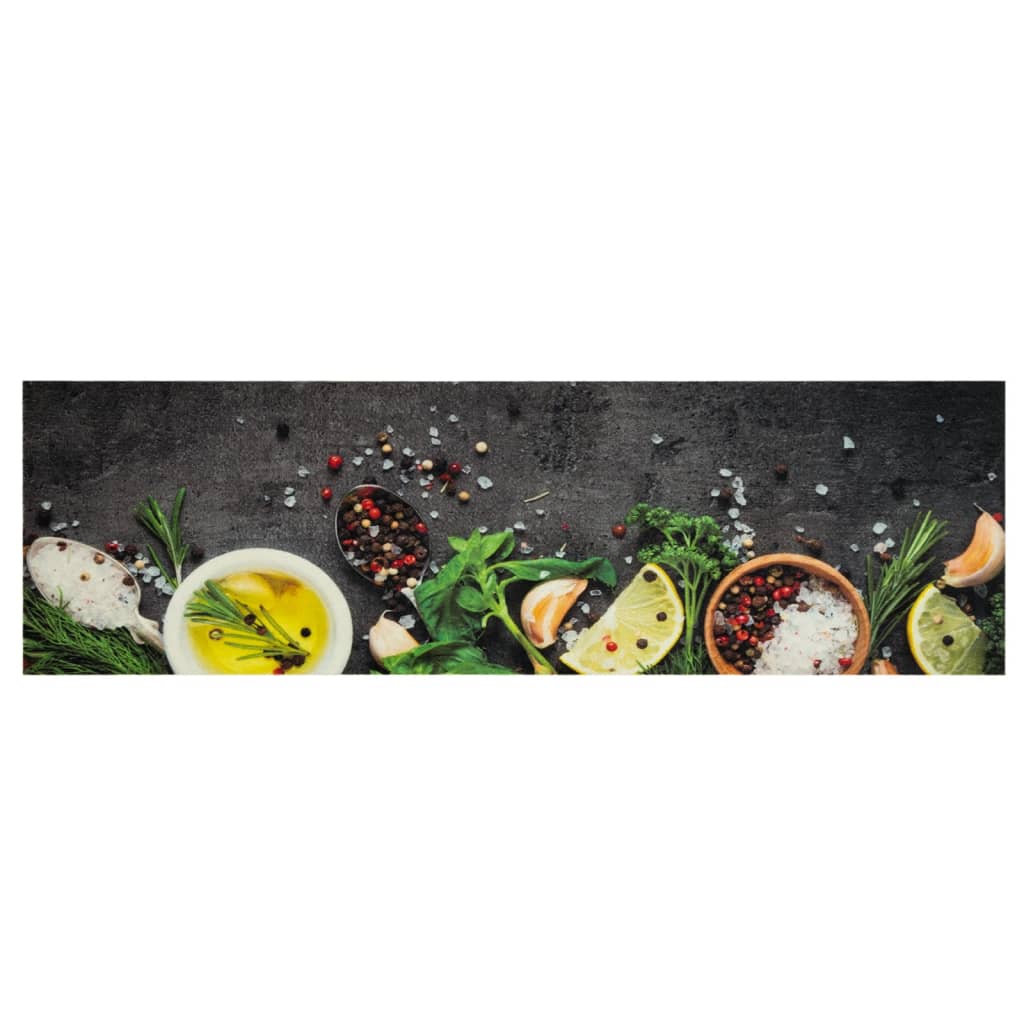 Kitchen Runner Washable Spices 45x150 cm Velvet