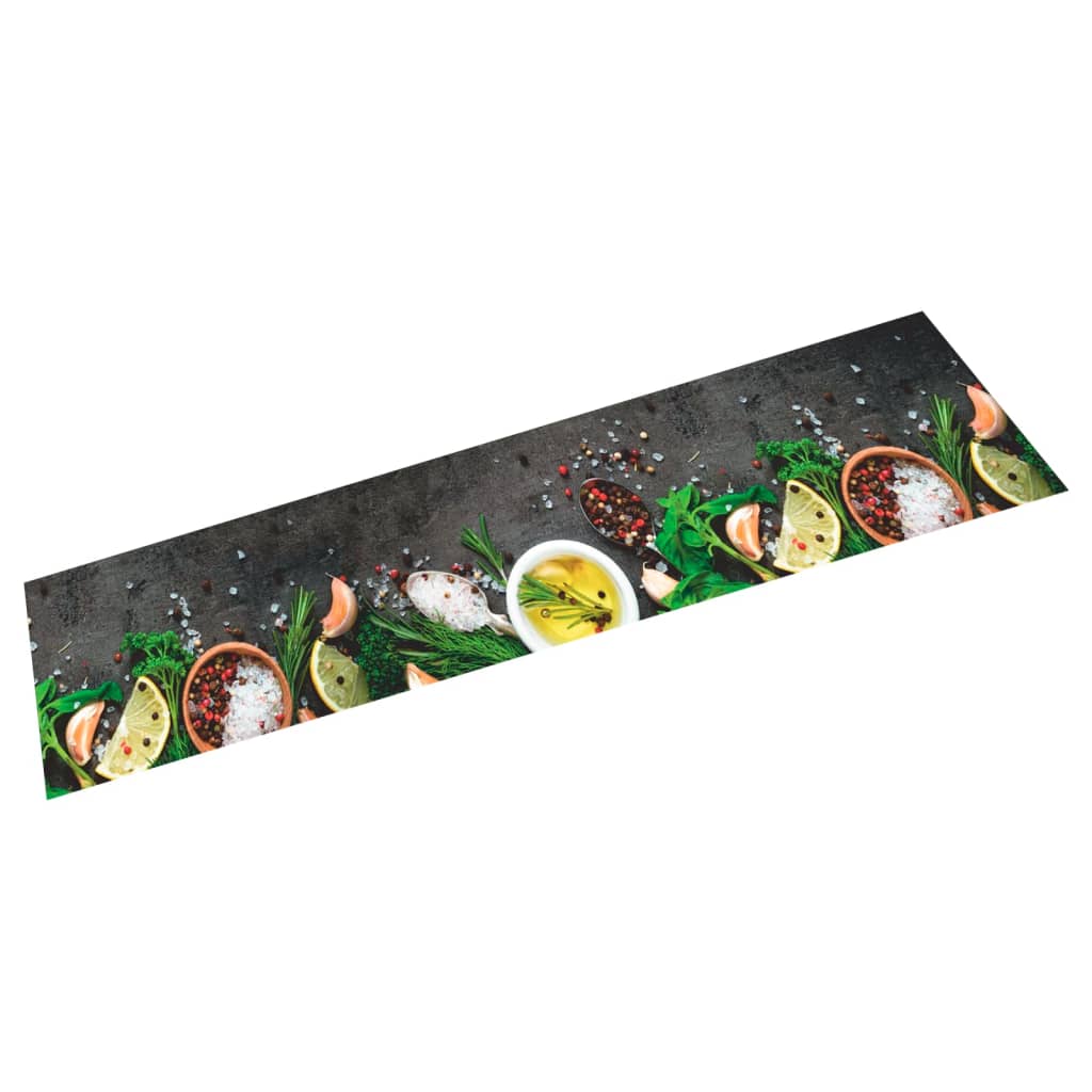 Washable Kitchen Runner Spices 60x300 cm Velvet