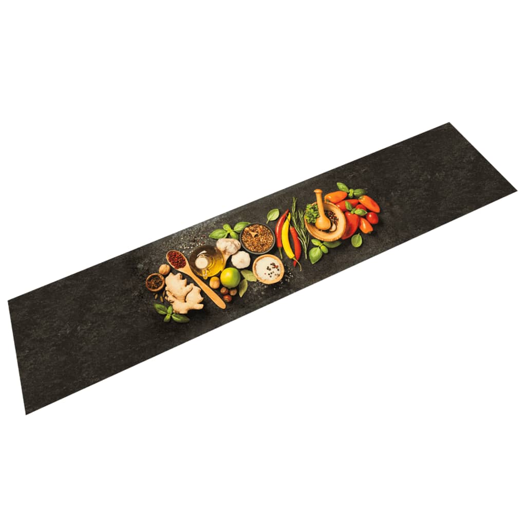 Washable Kitchen Runner Spices 60x300 cm Velvet