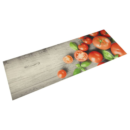 Washable Kitchen Mat Tomatoes 45x150 cm Velvet