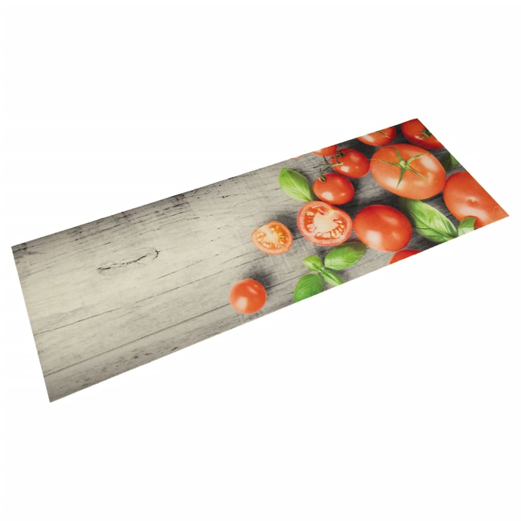 Washable Kitchen Rug Tomatoes 60x180 cm Velvet