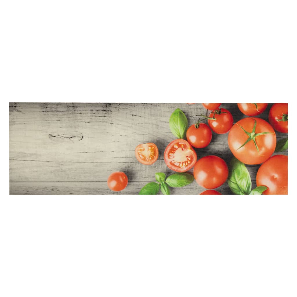 Washable Kitchen Rug Tomatoes 60x180 cm Velvet