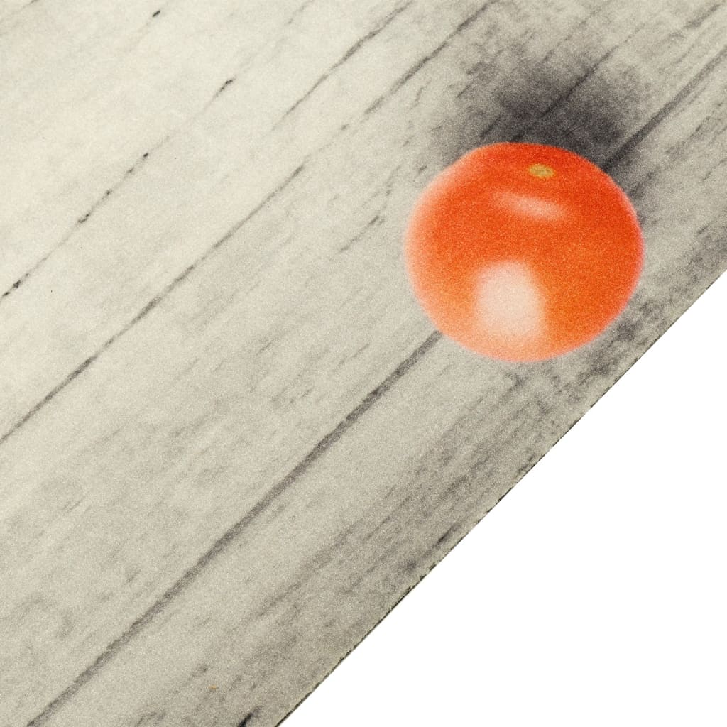 Washable Kitchen Rug Tomatoes 60x180 cm Velvet