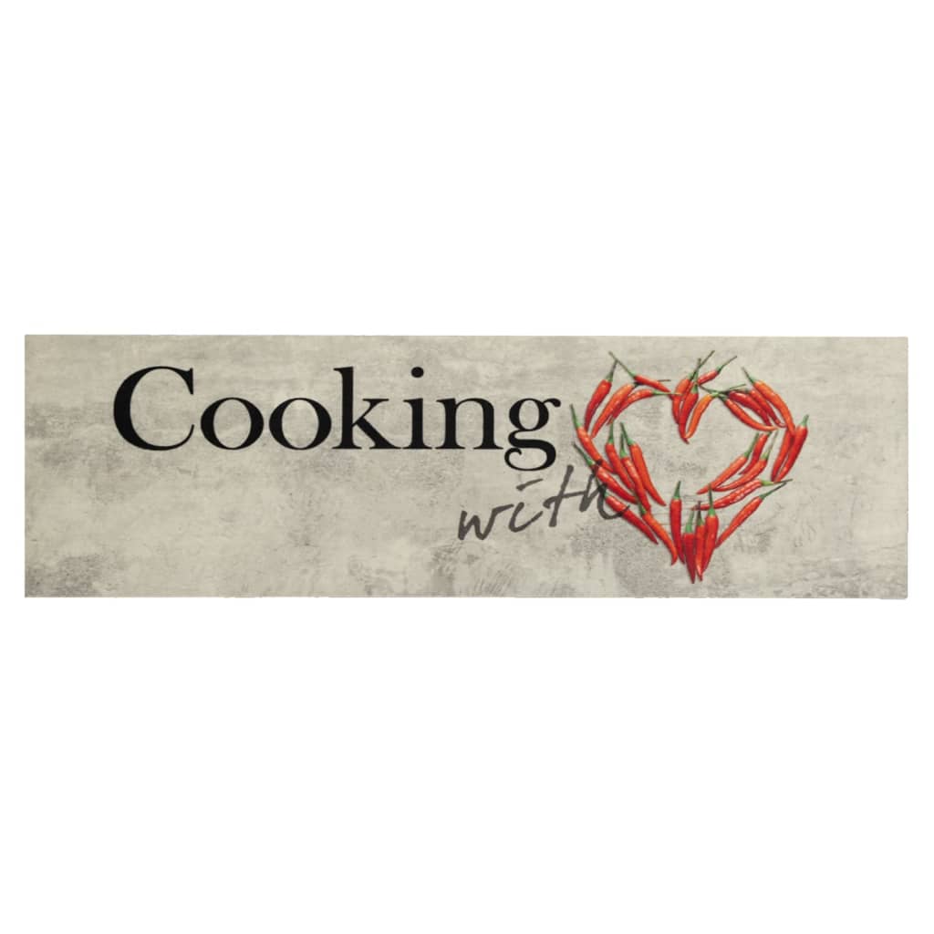 Washable Kitchen Runner Paprika 45x150 cm Velvet