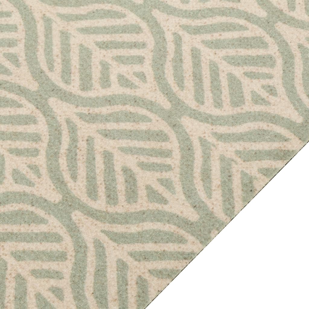 Washable Kitchen Rug Leaves 45x150 cm Velvet